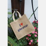 I love Gibraltar Jute Bag